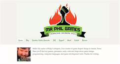 Desktop Screenshot of mrphilgames.com
